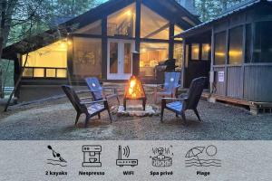 Fotografie z fotogalerie ubytování Le1603 - Le Petit Caribou - Chalet spa et plage v destinaci Sainte-Lucie-de-Doncaster