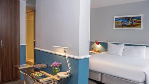 Cama ou camas em um quarto em Casa Republica Barranco Boutique Hotel