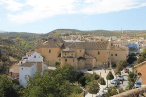 an overview of a town with a bunch of buildings at Soleá Apto en centro de Alhama in Alhama de Granada