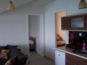 Kuchyň nebo kuchyňský kout v ubytování ROYAL VIEW Apartments
