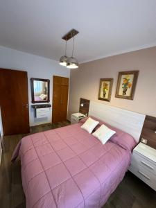 Postel nebo postele na pokoji v ubytování Departamento frente al mar en Miramar! Increible