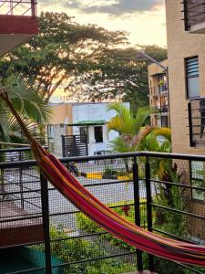 Balkón nebo terasa v ubytování Apartamento Campestre 5 Minutos del Aeropuerto y 20 minutos del parque del Café Ubicado en la Tebaida - C - by Molca Xperiences