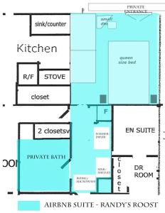 a floor plan of a building at Randy's Roost in Santa Fe +4 photos