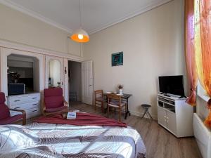 TV a/nebo společenská místnost v ubytování Studio Grand Hôtel - 1 lit - 2 pers