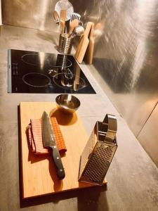 Η κουζίνα ή μικρή κουζίνα στο Votre pied-à-terre à Marseille T3 cosy à deux pas du Vieux-Port