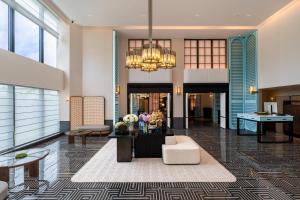 Posezení v ubytování Mehood Lestie International Hotel Zhuhai Lovers Road Branch - Free breakfast & Free afternoon tea & Free midnight snack