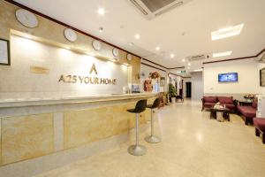 a asx your home salon with a waiting room at A25 Hotel - 46 Châu Long in Hanoi