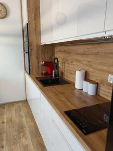 Dapur atau dapur kecil di Apartamenty Bartoszyce 3 +19 gambar