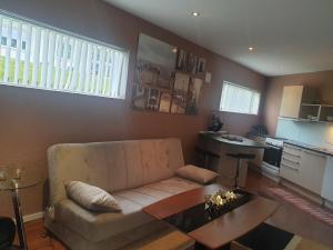 Kuchyň nebo kuchyňský kout v ubytování Leilighet i Bergen