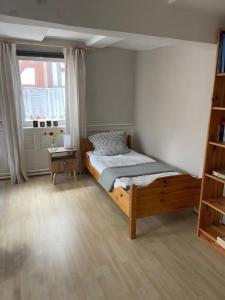 Postel nebo postele na pokoji v ubytování Ferienwohnung Jungblut in Schlitz