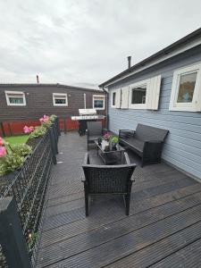 Balkón nebo terasa v ubytování Tiny House Mehring