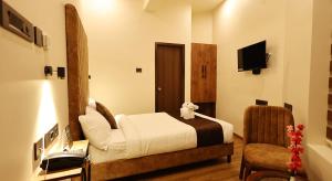 TV a/nebo společenská místnost v ubytování Hotel Elpaso