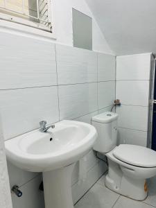 Koupelna v ubytování Casa Cinza