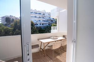 En balkon eller terrasse på FeWo Traum auf Rhodos