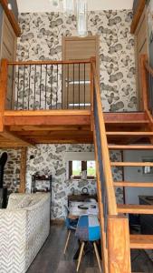 Posezení v ubytování Converted Barn