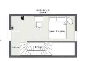 Grunnteikning Tiny House Chez Claudine - Relaxen, Workspace, Nähe Thermen, Netflix, free Parking & Wifi