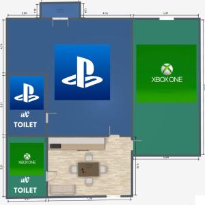 Půdorys ubytování Dimora Sovrana- Gaming Rooms