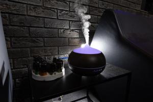 a smoking device sitting on top of a table at Lungomare Suite & Spa in Naples