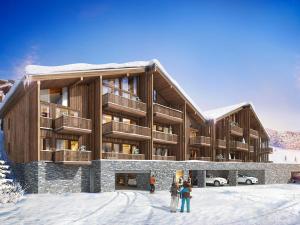 Magnifique appartement neuf avec grande terrasse et parking, Plagne 1800 - FR-1-455-160 v zimě