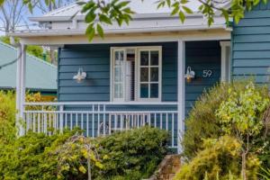 Bygningen som feriehuset ligger i