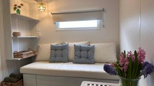 Glamping de Hof van Eeden的休息区