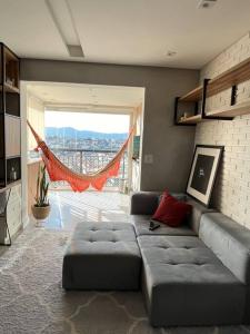 Posezení v ubytování Apto novo e planejado em Condomínio Alto Padrão