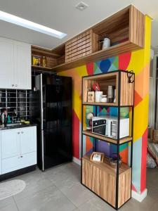 Kuchyň nebo kuchyňský kout v ubytování Apto novo e planejado em Condomínio Alto Padrão + 27 fotografií