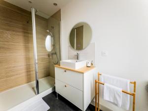 Koupelna v ubytování Hotel Joly
