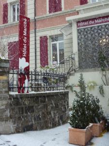 Hôtel du Marché v zimě