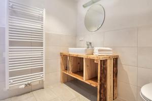 Koupelna v ubytování Pension Vorberghof- Bauernhofurlaub