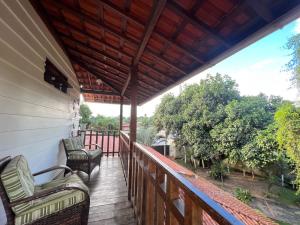 Balkón nebo terasa v ubytování Rey House