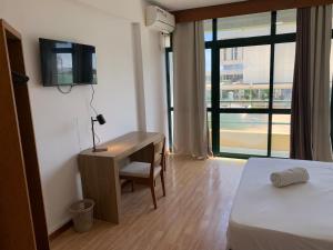Voodi või voodid majutusasutuse AWA Cabo Verde toas