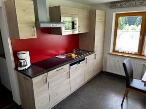 Kuchyň nebo kuchyňský kout v ubytování Haus Steissbach