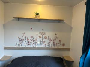 Postel nebo postele na pokoji v ubytování Mobile home