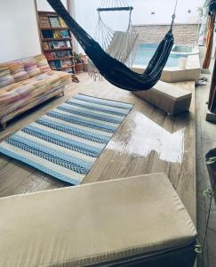 Katil atau katil-katil dalam bilik di Casa Hostal los Profes