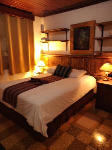 Hotel Casa Chapultepec客房内的一张或多张床位