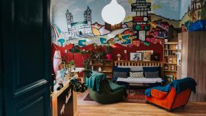 Et sittehjørne på Nap Hostel Pécs