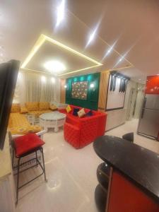 Istumisnurk majutusasutuses Grand et magnifique appartement