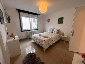 Katil atau katil-katil dalam bilik di Appartement 70m2 Illkirch centre