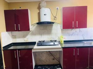 Kuchyň nebo kuchyňský kout v ubytování Dee service apartment