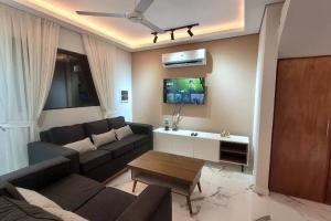 TV a/nebo společenská místnost v ubytování La Soñada casa quinta Premium