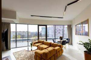 Χώρος καθιστικού στο Apartment in Szczecin with Pool and Terrace