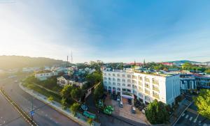 Nespecifikovaný výhled na destinaci Dalat nebo výhled na město při pohledu z hotelu
