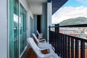 Nespecifikovaný výhled na hory nebo výhled na hory při pohledu z hotelu