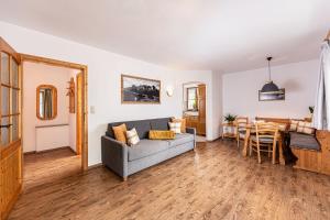 Ruang duduk di Scheffmannlehen Ferienwohnung Nr 4