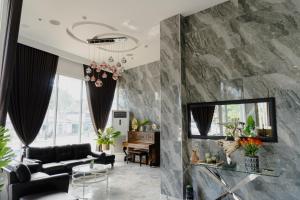 Posezení v ubytování Madison Suites