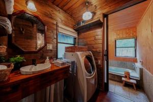 Koupelna v ubytování Nasu Country Cottage + 37 fotografií