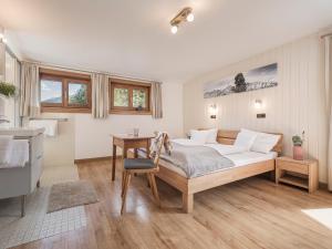 Postel nebo postele na pokoji v ubytování Haus Grünberg