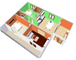 Půdorys ubytování Dražen Apartment