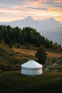 Příroda nedaleko luxury tent